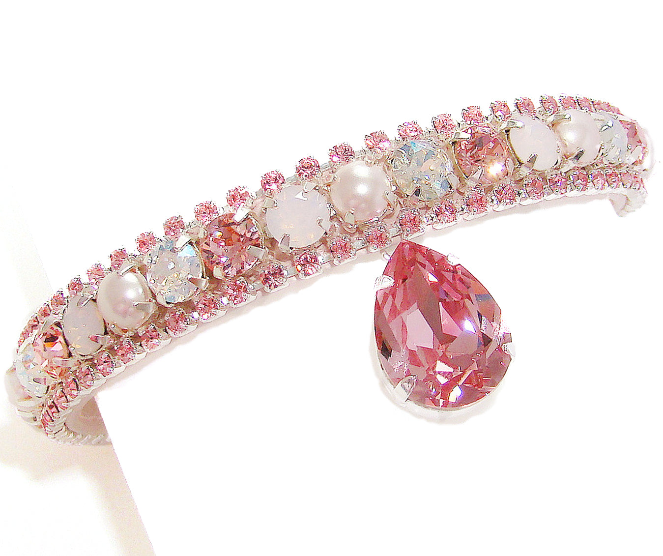 Dreamy Pink Crystal Pearl Cat Collar – The Kitty Bling Boutique