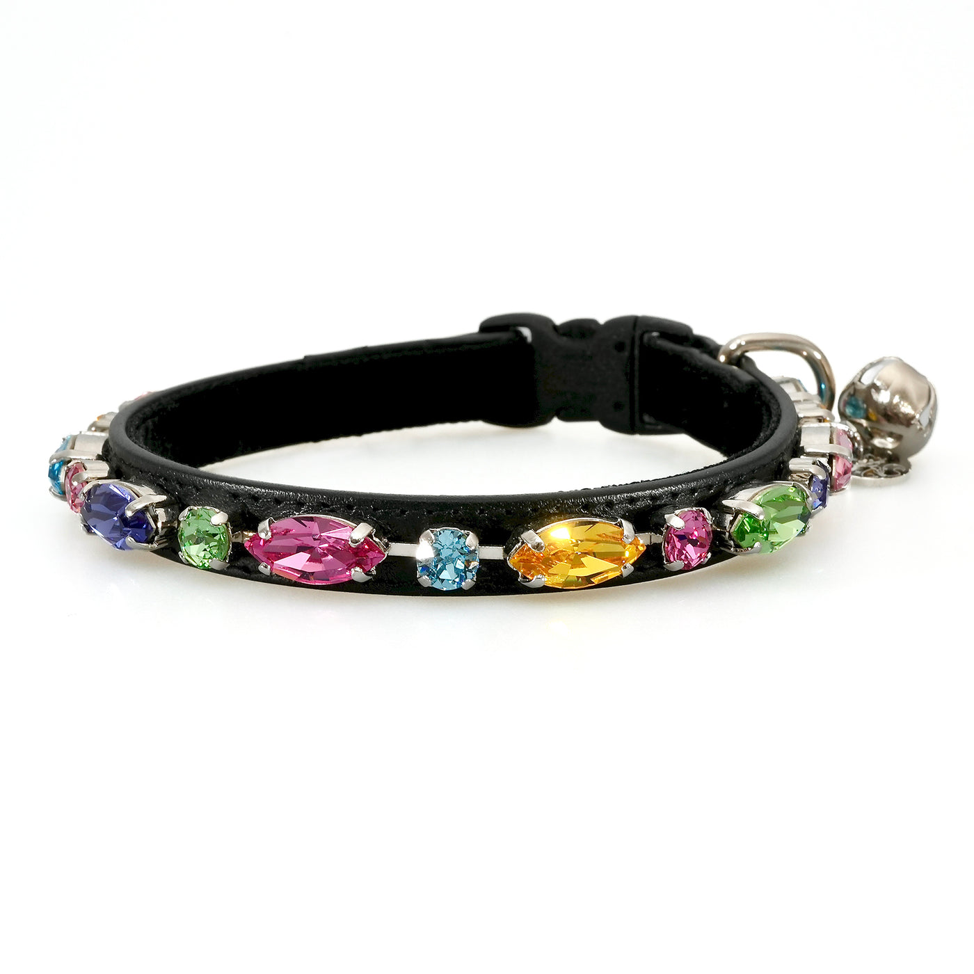 Imperial Jewel - Multicoloured Crystal Breakaway Kitty Klip Cat Collar