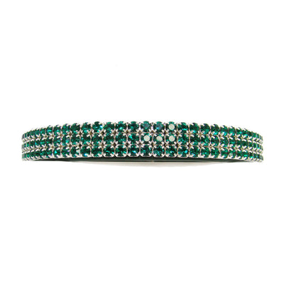 Bling In Emerald Green Crystal Cat Collar | The Kitty Bling Boutique