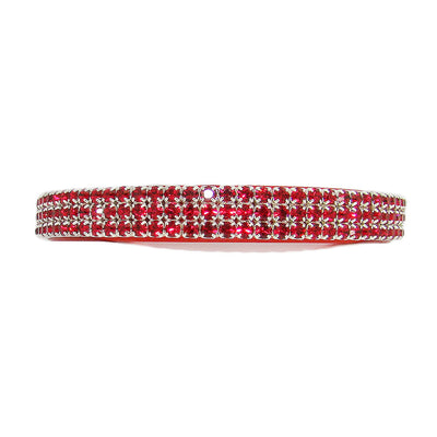 Bling In Ruby Red Crystal Cat Collar
