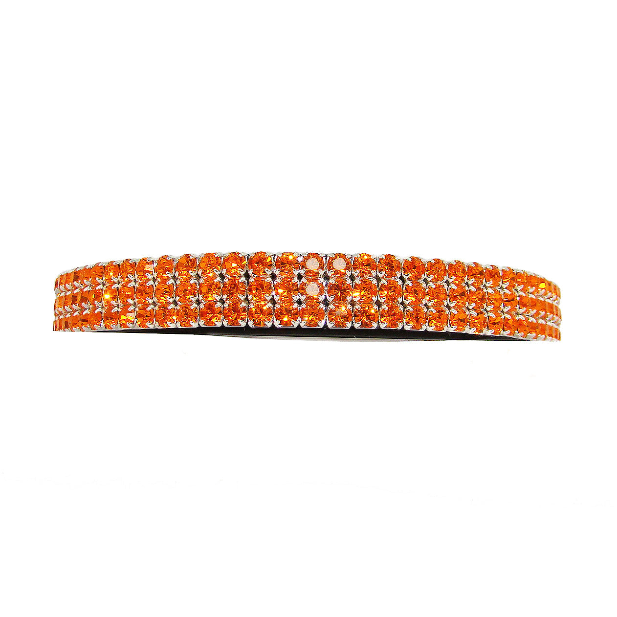 Bling In Sun Orange Crystal Cat Collar | The Kitty Bling Boutique