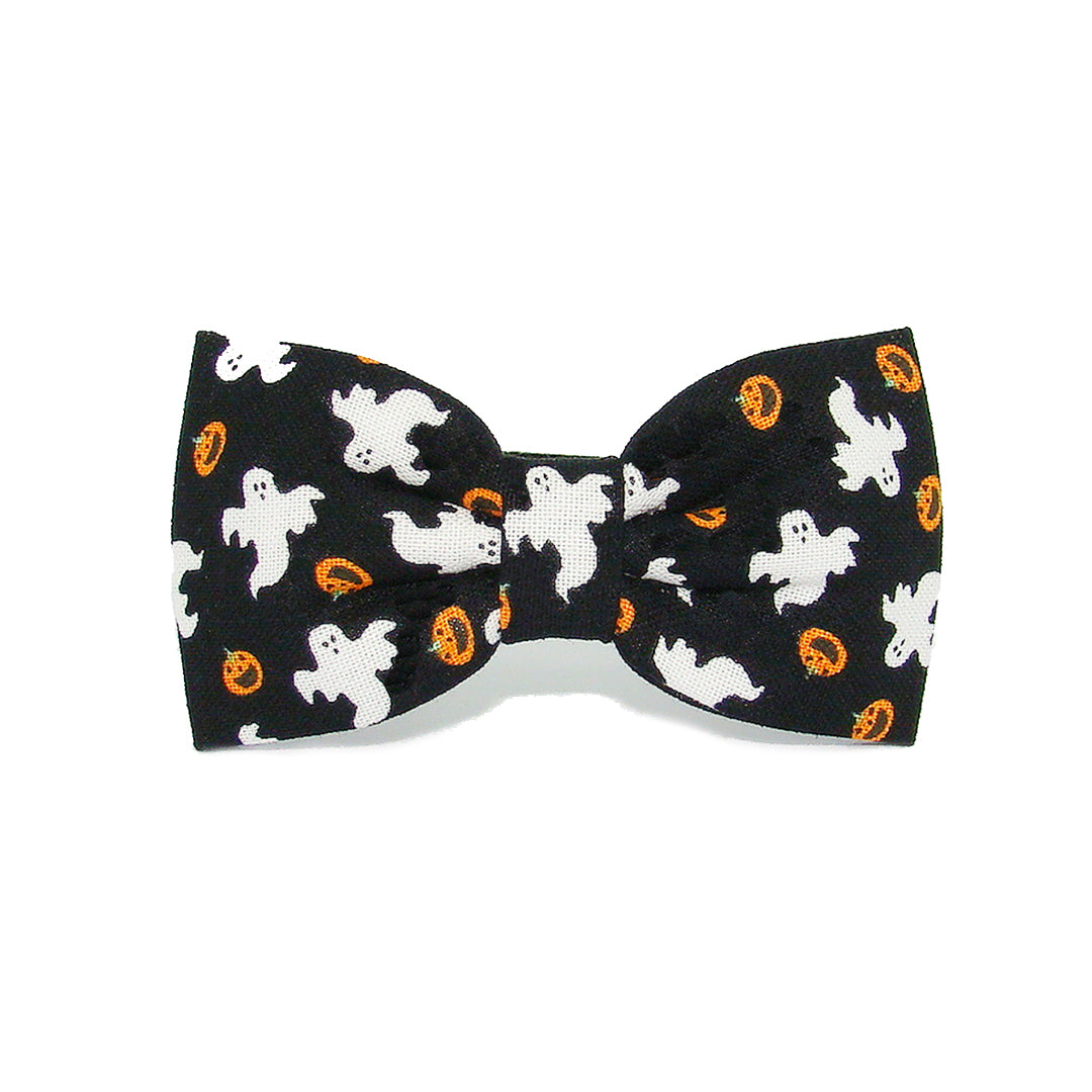 Halloween Ghosts & Pumpkins Luxury Fabric Bow Tie Cat Collar