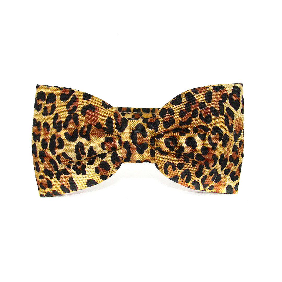 Leopard Print Luxury Fabric Bow 