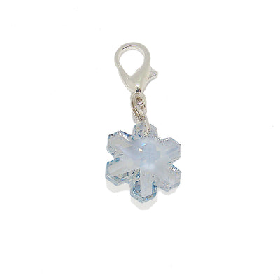 Let It Snow Crystal Blue Cat Collar & Snowflake Charm