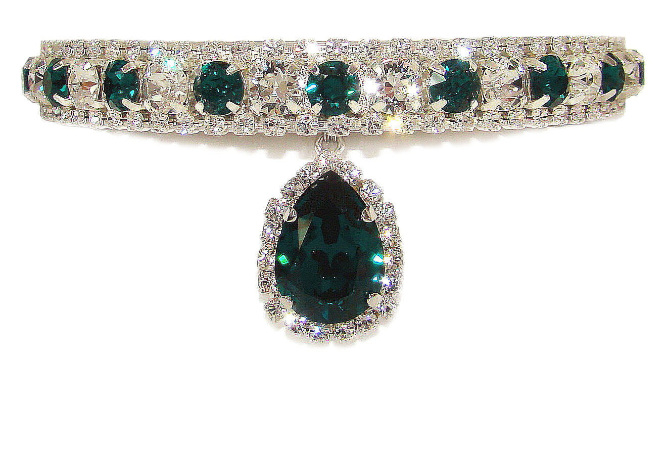 Regal Kitty Emerald Crystal Cat Collar – The Kitty Bling Boutique
